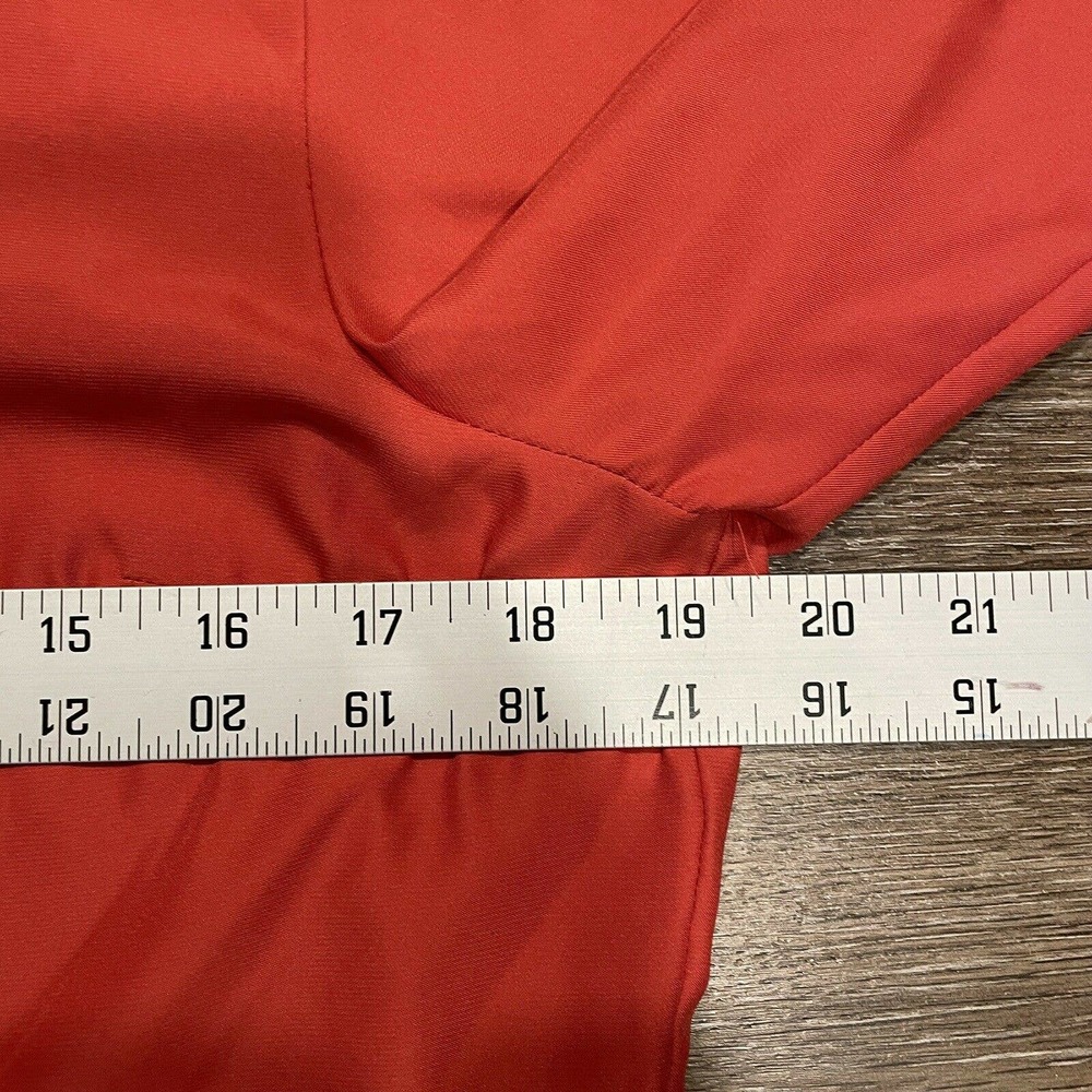 Pendleton Collarless Red Pullover Button Cuff Blo… - image 5